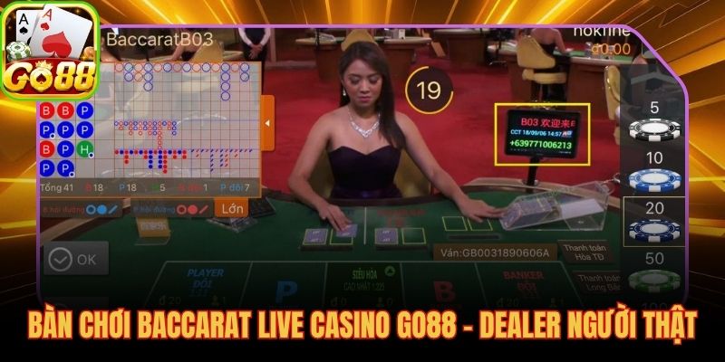 Dealer người thật phát bài trực tiếp minh bạch hoàn toàn từng ván