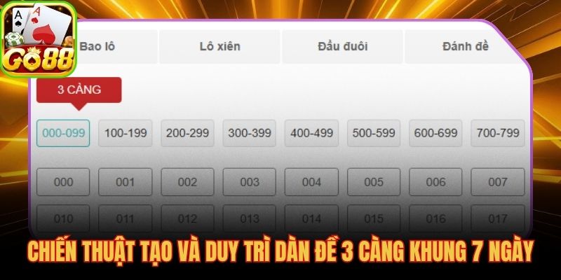 Mẹo nuôi 3 càng đề theo khung 7 ngày có hệ thống