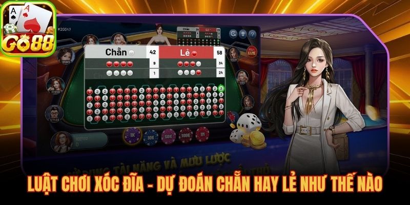 Luật xóc đĩa chỉ gói gọn quanh chẵn lẻ của 4 quân vị