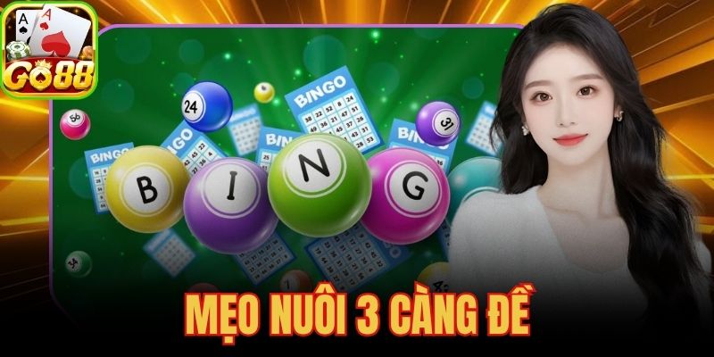 Mẹo Nuôi 3 Càng Đề